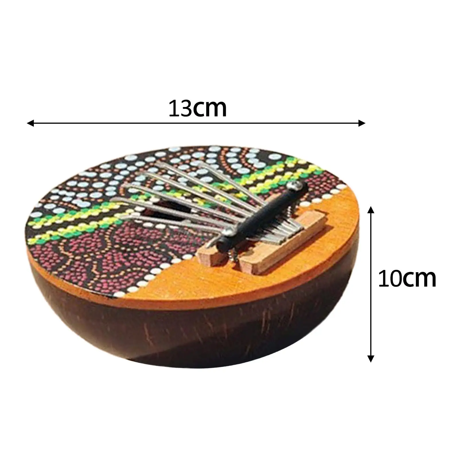 Kalimbas 7 Key Thumb Piano Coconut Shell Kalimba Music Instrument for Music