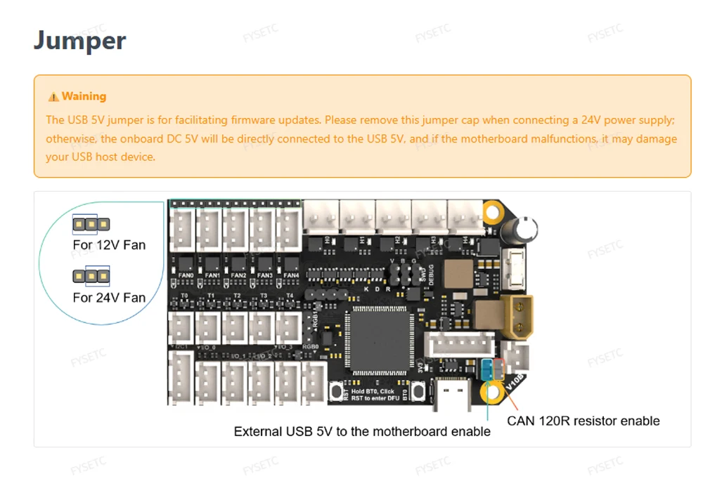FYSETC Chameleon X5 Motherboard ERCF QuattroBox MMU Systemboard mit Heißlufttrocknungsfunktion und USB/CANBUS-Kommunikation – Detail 13