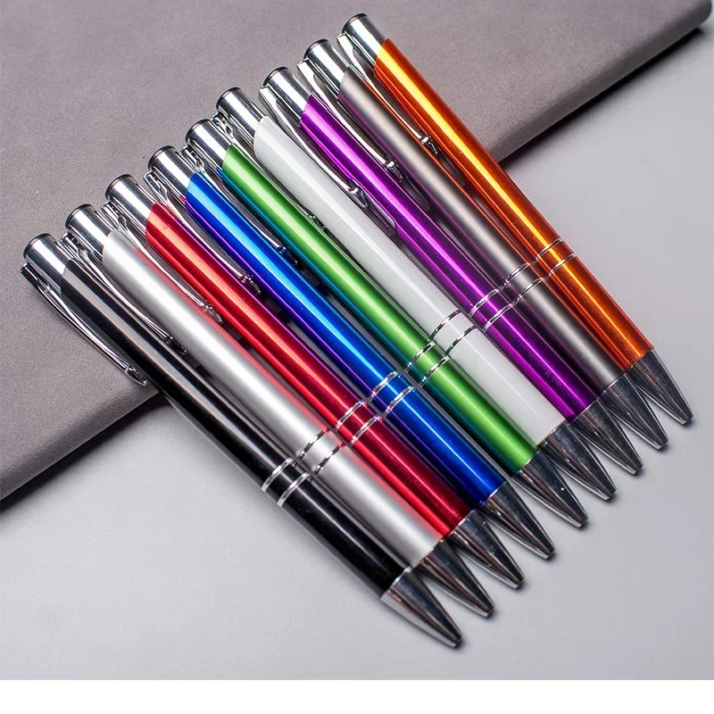 Ballpoint Pen 30pcs Fashion Metal Color Pens Advertise Promotional Gift