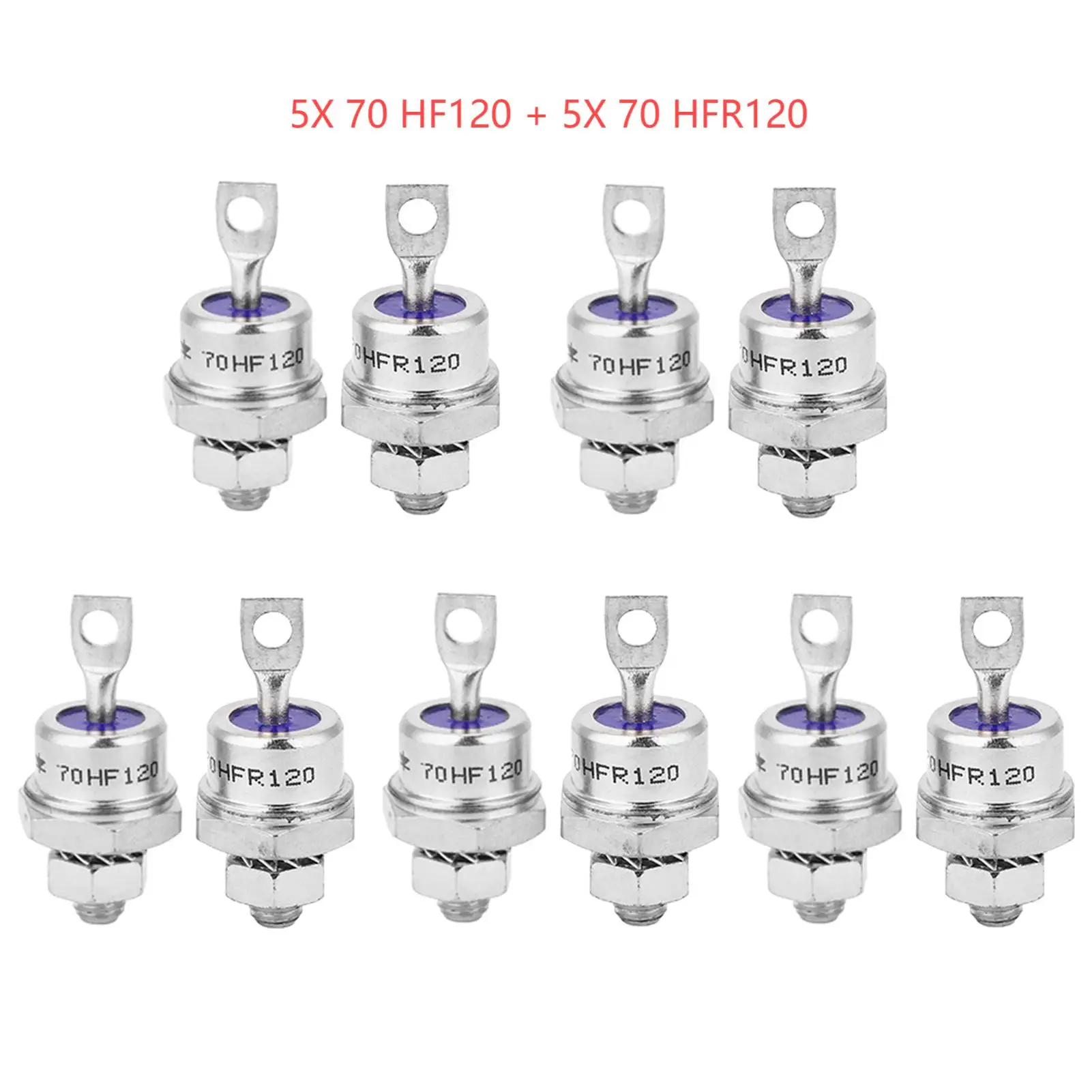 Rectifier Diode Spiral for Battery Charging 70HFR120/70HF120 5 Pairs