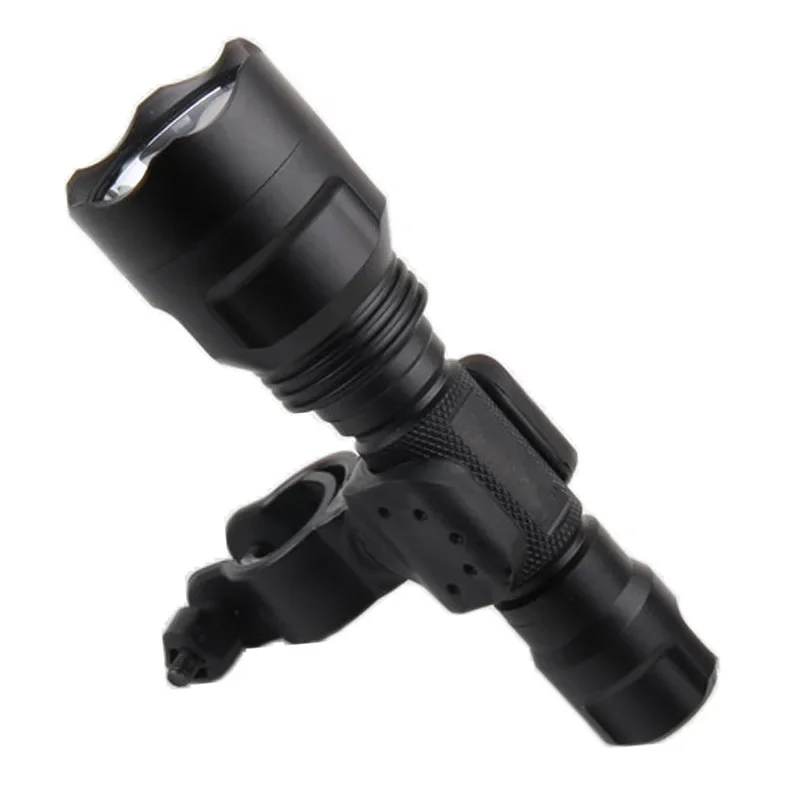 Fahrrad-Frontlichthalterung, Taschenlampenhalter, Radfahren, Fahrradlicht, Taschenlampe, Clip-Halterung, 360-Grad-Drehung, mit rutschfestem Gummeständer – Detail 7