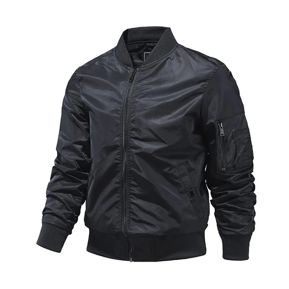Men's Bomber Jacket Army MA-1 Flight Baseball Varsity College Pilot Air Waterproof Military Tactical Male Winter Coat Men Mens Military Jackets