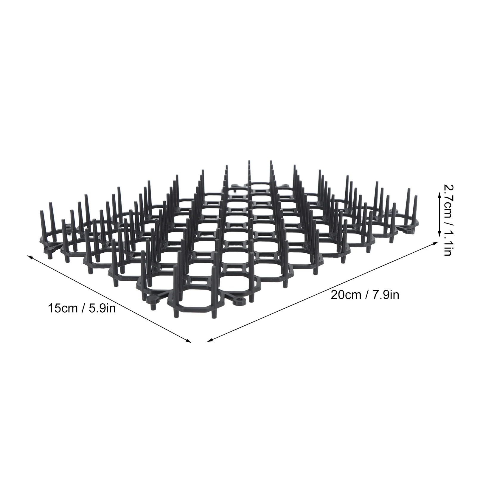 Cat Deterrent Mat Animal Barrier Dog Scat Mat Bend Arbitrarily Strong Toughness PP for Cars for Outdoor Places