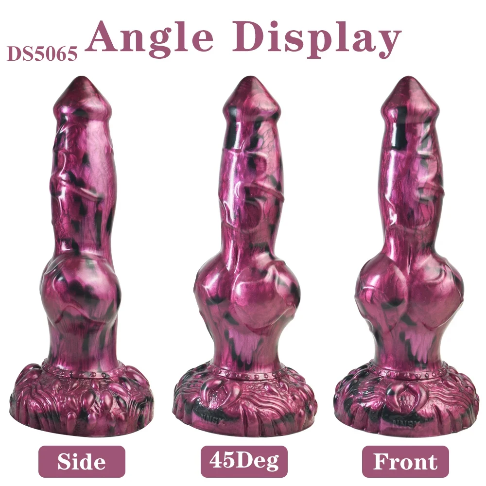 Silicone fantasia lobo dildo 2.95 Polegada de espessura nó butt plug massager da próstata homens brinquedo do sexo anal para as mulheres estimulador vaginal