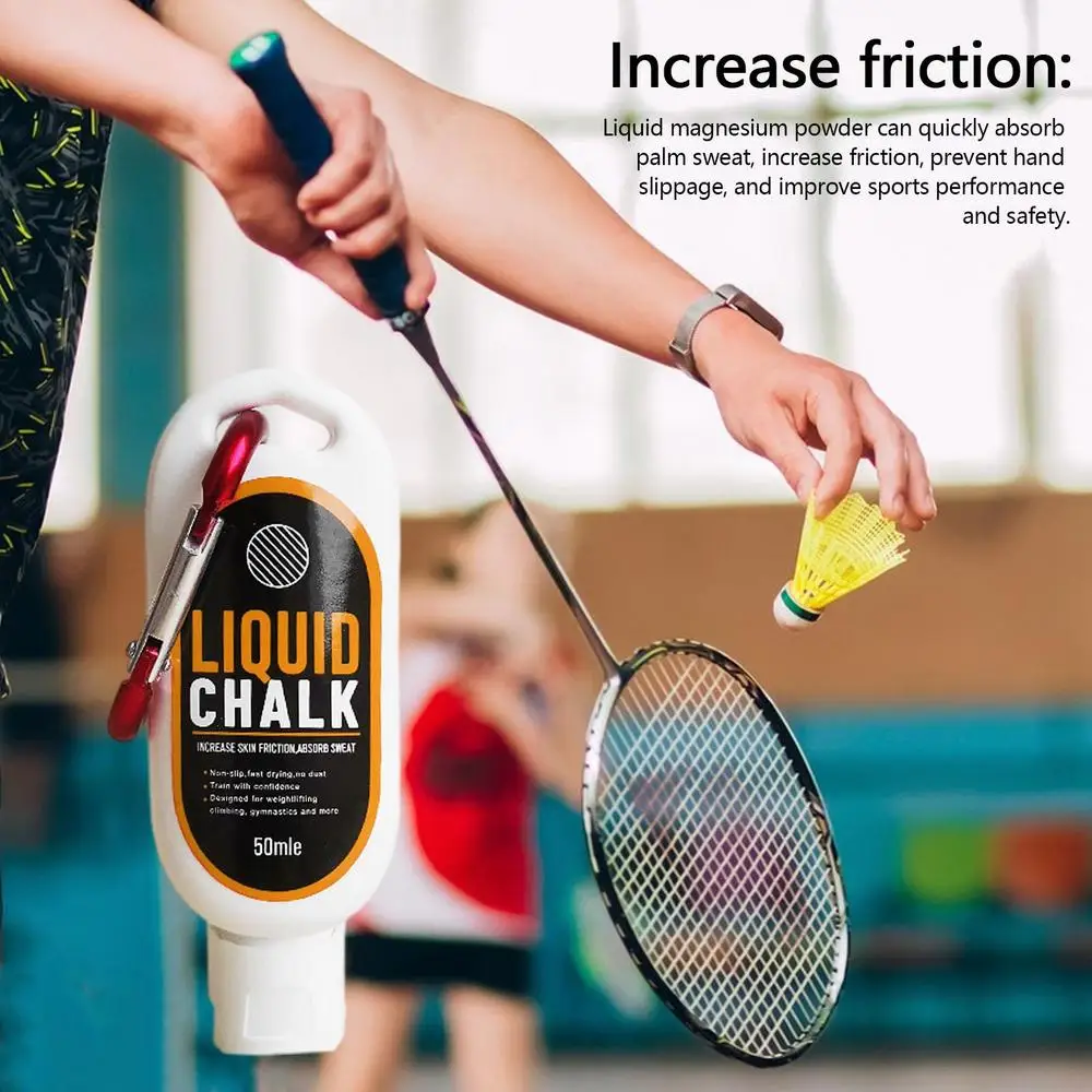 Description Picture 4 of item30/50/100ml Liqui d Chalk Sports Magnesium Powder Fitness Weight Lifting Anti Slip Cream Grip WeightLifting Climbing Gym Sport