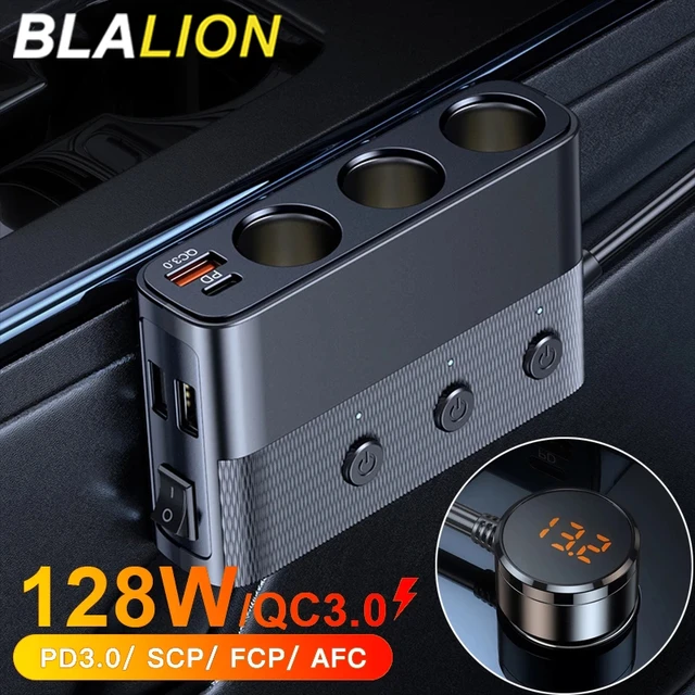 Cigarette lighter Adapter 12V/24V 3 Socket Power Cigarette lighter Splitter  with Dual USB Ports Car Charger Adapter - AliExpress