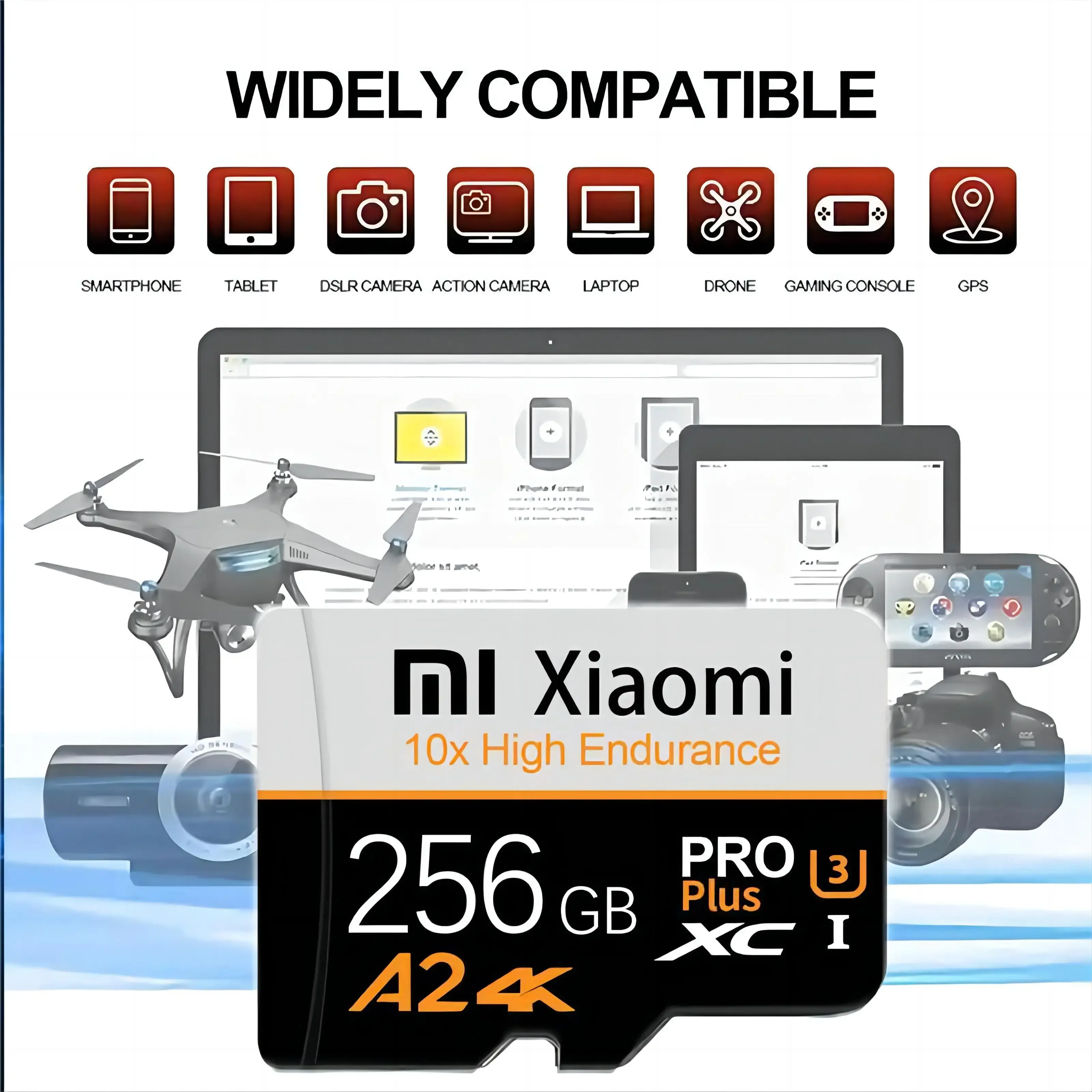 Memory Card Flash Drive Micro SD Card Flash Card Flash Memory Card Xiaomi Mini SD Memory Card 2TB 1TB Class 10 Micro TF Flash Usb Pen Drive Card 1TB 512GB 256TB 128TB for Smartphone