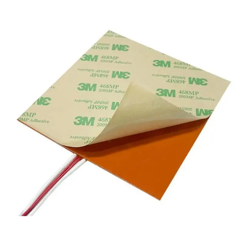 12V 24V 110V 220V Silicone Rubber Electric Heating Pads Heater Plate Baking Mat Adhesive NTC 100K Thermistor Temperature Sensor 4