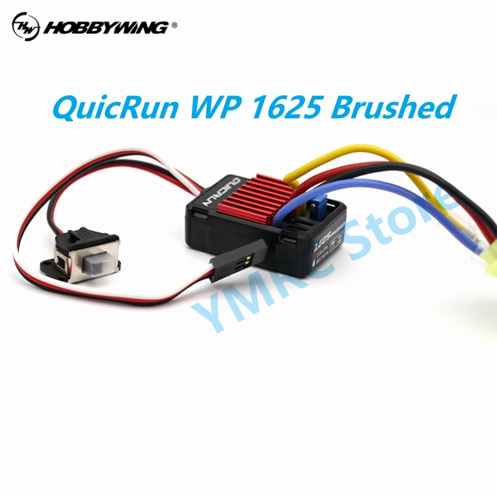 Hobbywing Quicrun Wp 1625 25A 2-3S Lipo Waterproof Brushed Esc Speed Controller Per 1/16 1/18 Touring Cars/Buggies/Monster Truck