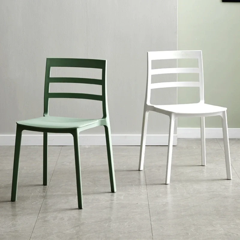 Durable Plastic Dining Chair-Eco-Friendly Fashion Color, Shoe Changing Stool, Firm Load-Bearing Capacity, Home Organizer
