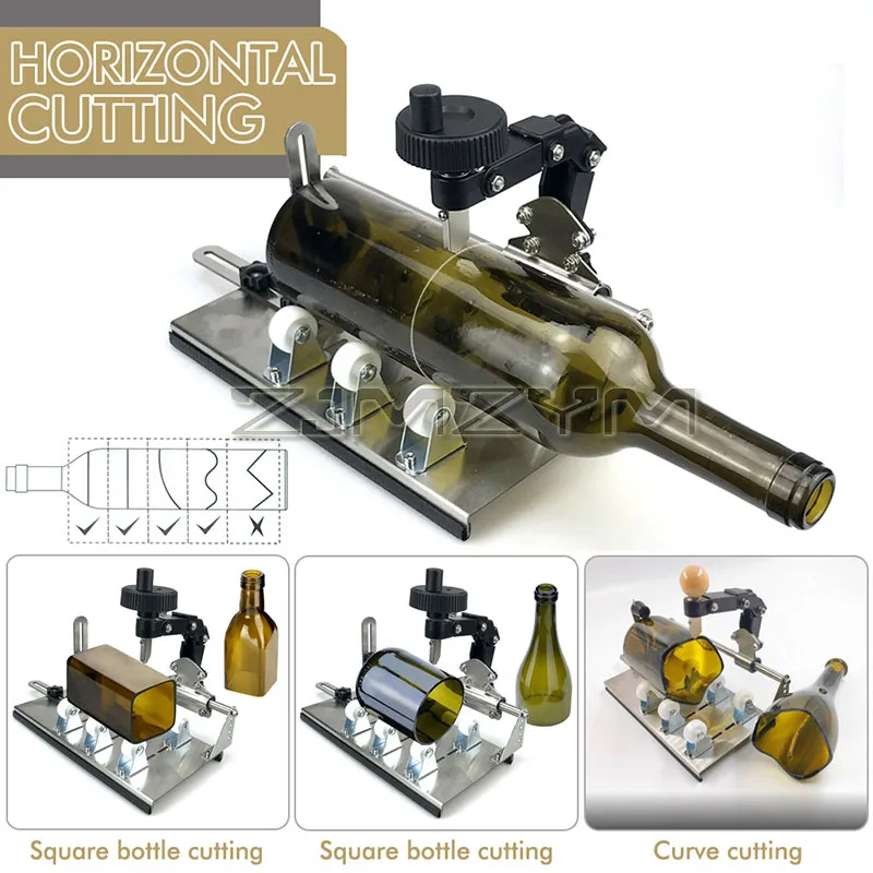 Glass Bottle Cutter DIY Glass Cutting Tool For Square Round Bottle And Bottlenecks Professional Beer Cutting Holder glass cutter tile glass cutter bottle cutter