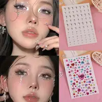 Eye Makeup Rhinestone Diamond Sticker Butterfly Sticker Eye Corner Tear Stage Diamond Bright Makeup Butterfly Decoration Fa K9Z2 2