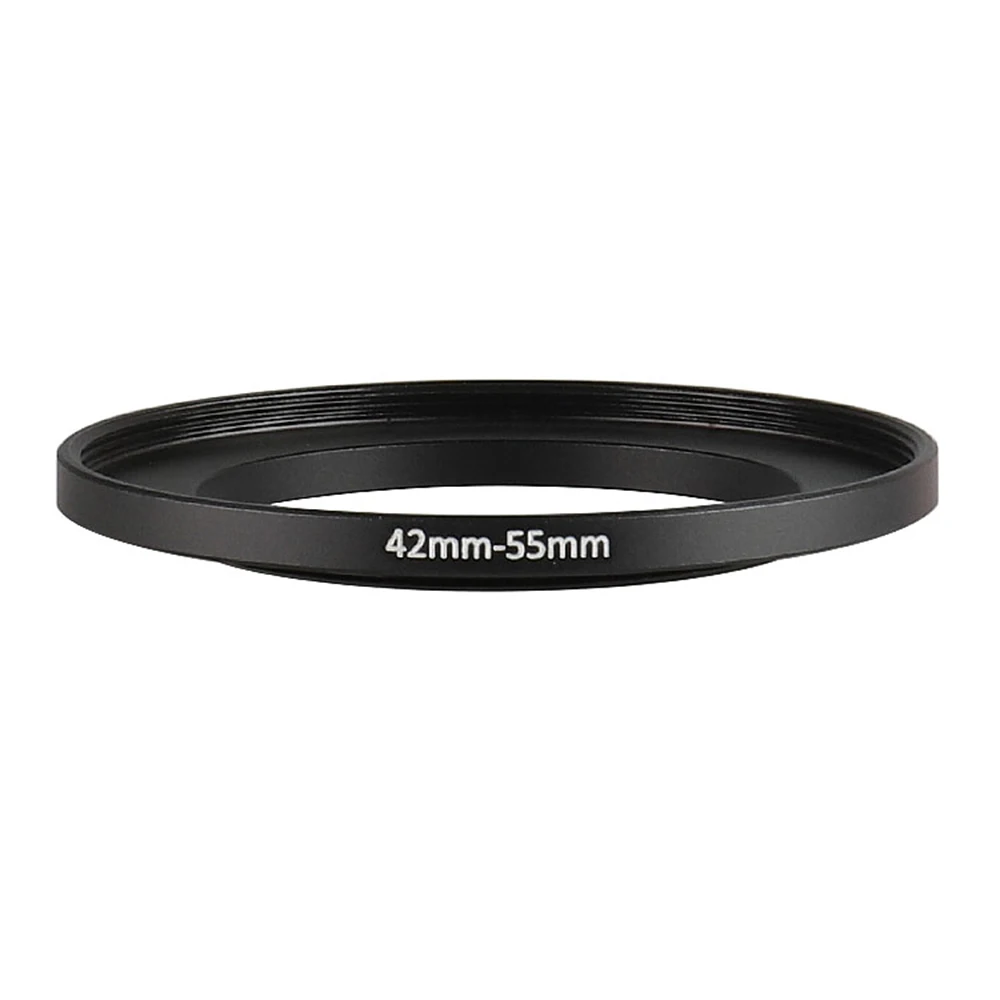 

Aluminum Black Step Up Filter Ring 42mm-55mm 42-55mm 42 to 55 Filter Adapter Lens Adapter for Canon Nikon Sony DSLR Camera Lens