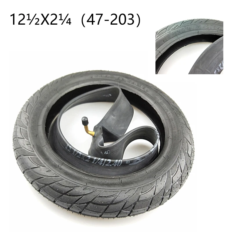 12 1/2x2 1/4 47-203 Tire and Tube Fits Electric Bike Baby Carrier Folding Inch electric scooter tire pneumatic tire