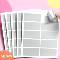 Scratch - Off Sticker Labels - Surprise Self - Adhesive Rectangular DIY Gift Decorations, 50/100/200 Pack (50pcs)