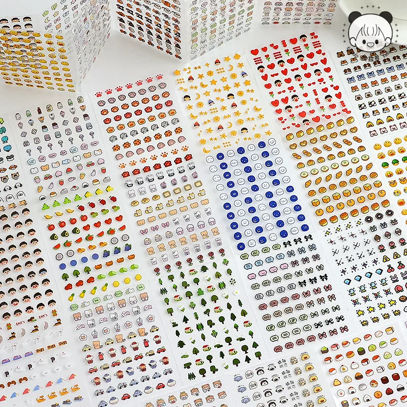 MINKYS 10pcs Kawaii Decorative Stickers - Cute Photocard Stationery Gift