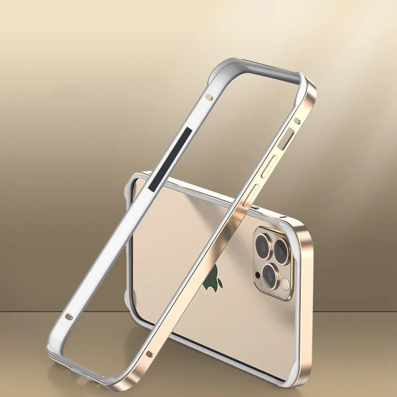 Premium Aluminum & Silicone Anti-Collision Phone Frame Luxury Case