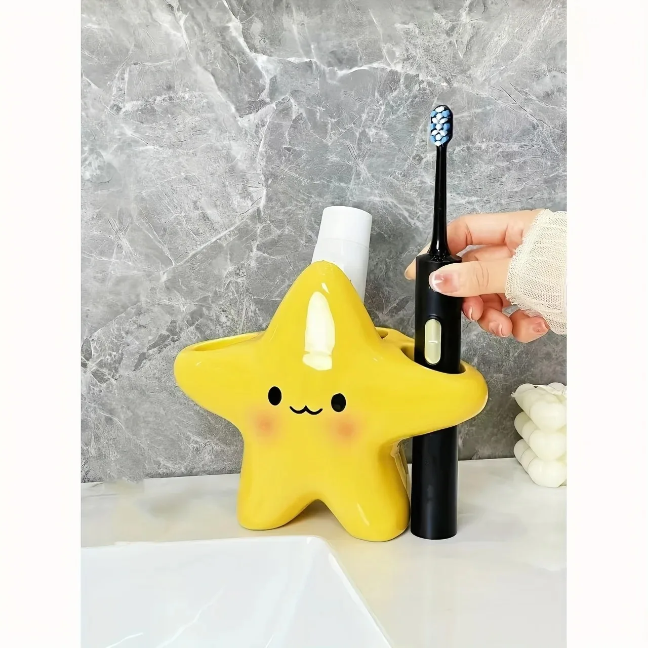 Cute Star Shaped Toothbrush Holder Image 7