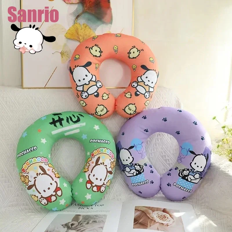 

Sanrio Hello Kitty Pachacco Kawaii Cartoon Cushion Office Nap Pillow Portable Airplane Travel Neck Pillow Cute U-shaped Pillow