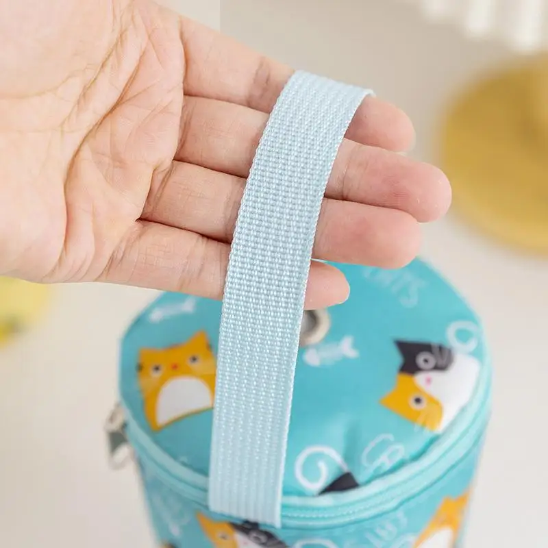 1pc Cute Cartoon Milk Tea Tote Bag Heat Preservation Bag Portable Insulated Cup Cover Eco-friendly Handbag Cup Accessories