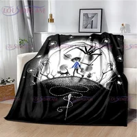 Gothic Style Animation Coraline Print Blanket Children's Blanket Family Napping Sofa Blanket Bed Warm Blanket Soft Bedspread 2
