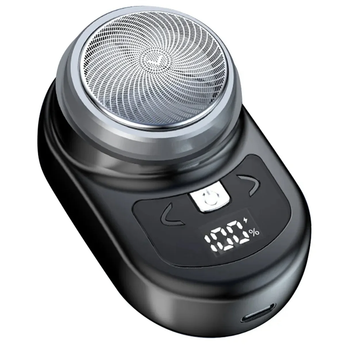 

Portable Electric Shaver Pocket Shaving for Men Mini Beard Shaver LCD Power Display Rechargeable Travel Home Shaver-D