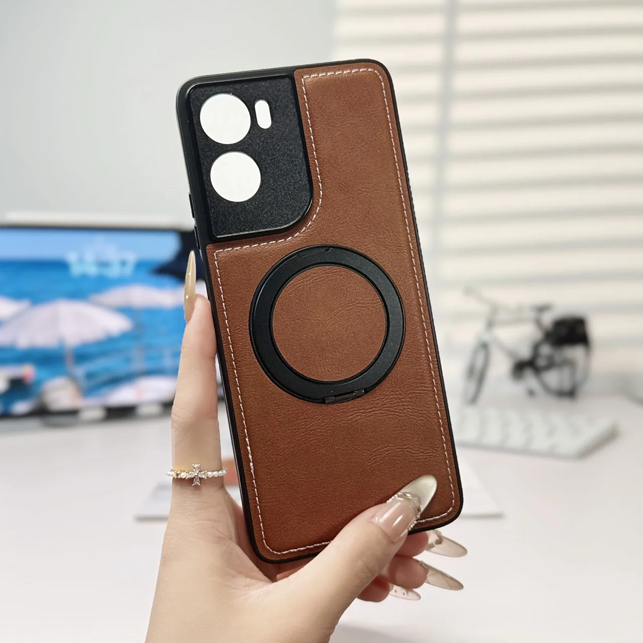Magnetic Ring Holder Protective Case
