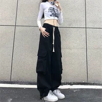 Red Cargo Pants Women Gothic Joggers High Waist Loose Female Hip Hop Trousers Korean Punk Pants Funny Capri Femme Sweatpants - Image 3