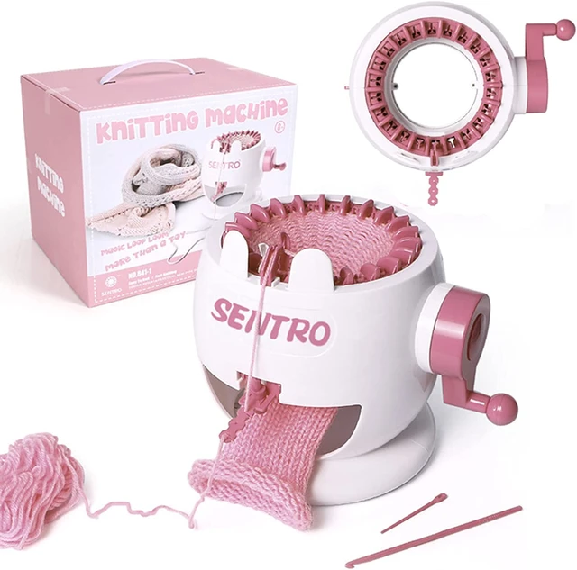 SENTRO 22 Needles Knitting Machines,Smart Weaving Knitting Loom,DIY  Knitting Board Rotary Machine for Adult and Kids Scarves/Hat - AliExpress