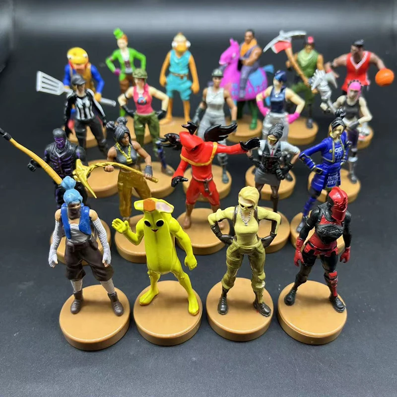 1-50Pcs Pve Pvp Shooting Game Rare Peely Figure Chess Tomato Soilder Pvc Figurine Model Limited Collect Toy Gift For Kid Adult