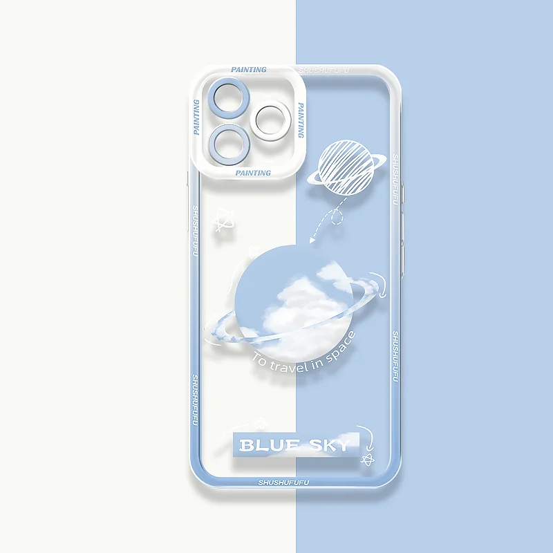 Creative Starry Sky Sunset Silicone Phone Case