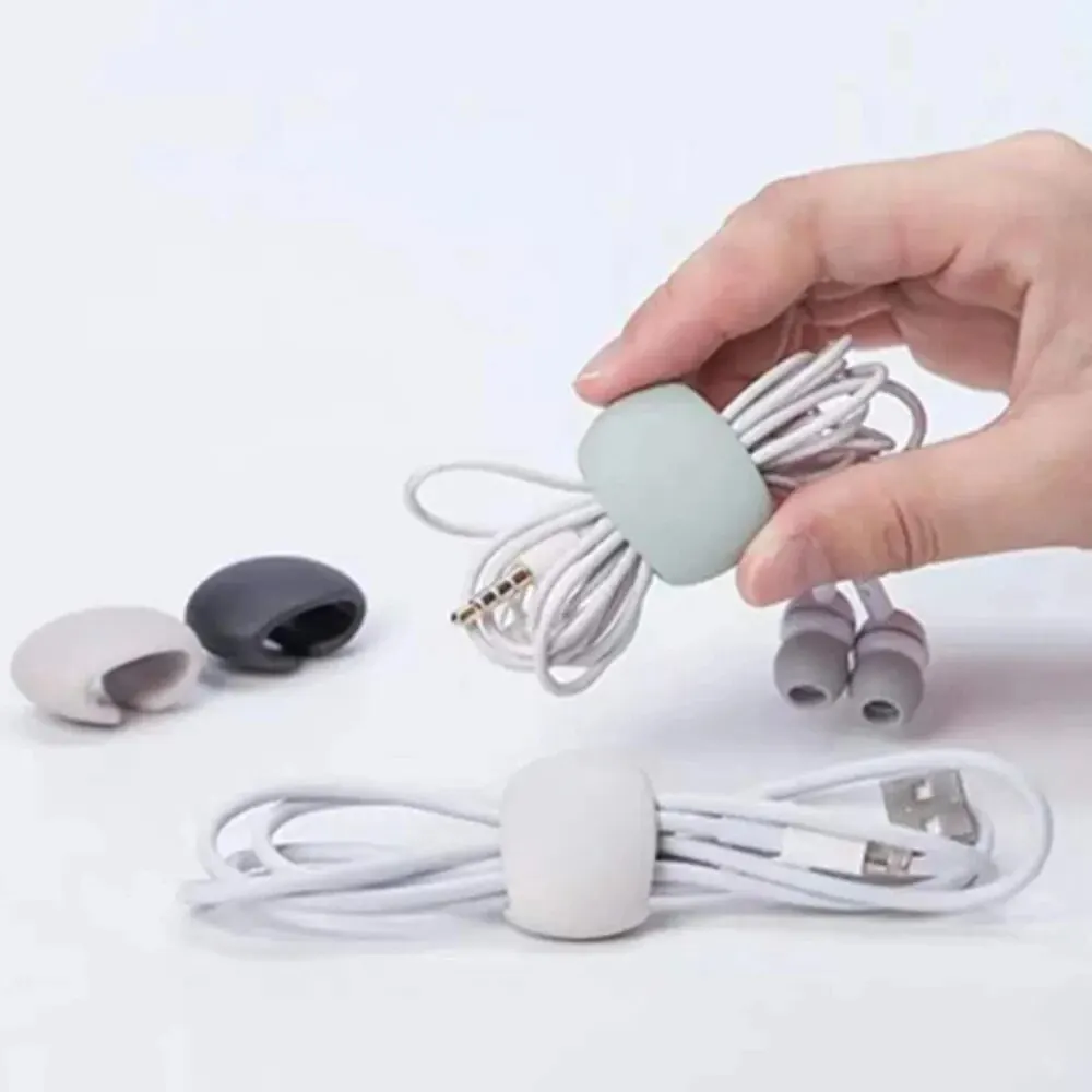 20/10/5 Pcs Charge Cable Protectors Travel Data Cord Clip Decoration Earphone Charging Cables Storage Buckle Cable Organizer cable organizer