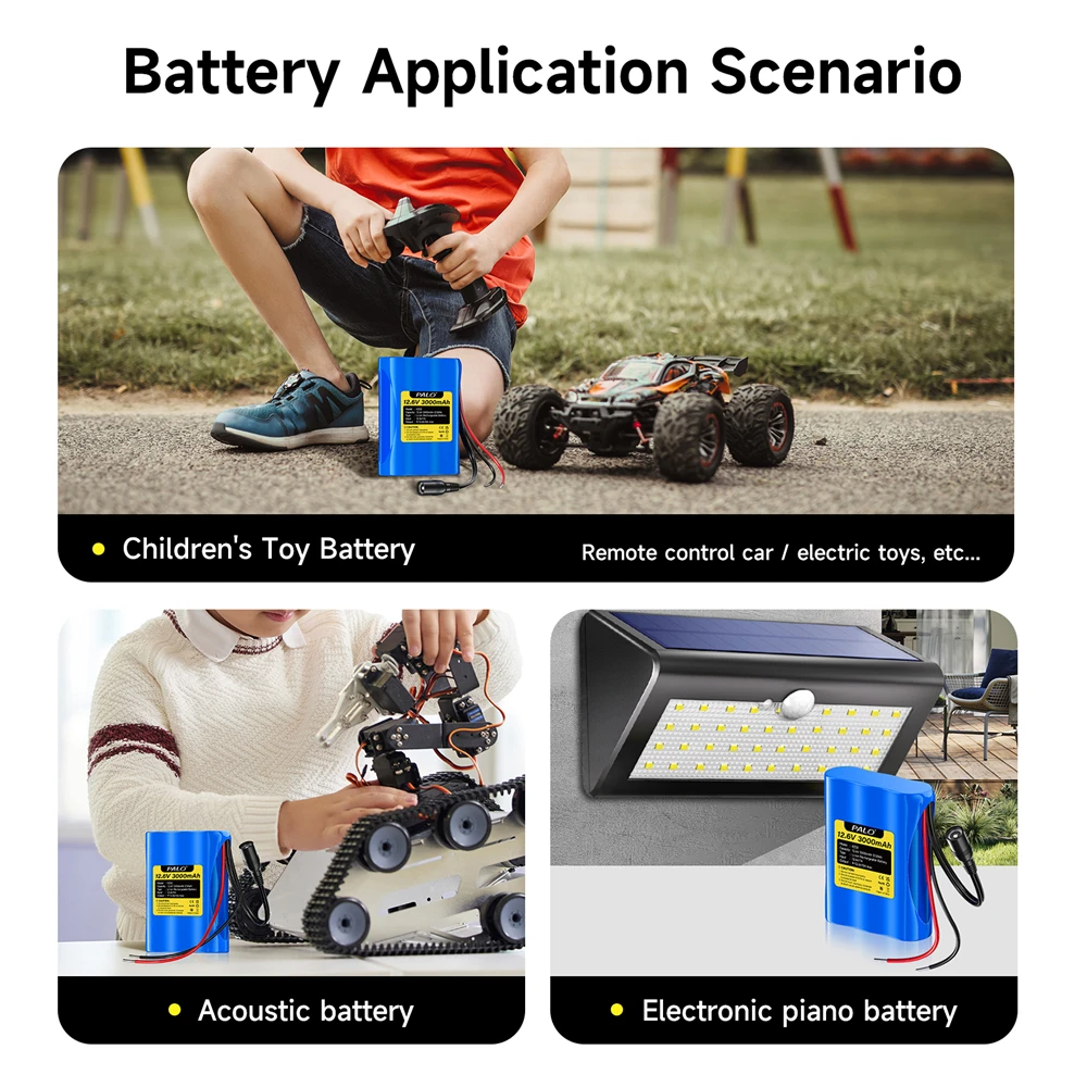 Connecteurs de la batterie LiPo 3.7V 500mAh : fils rouge et noir dénudés