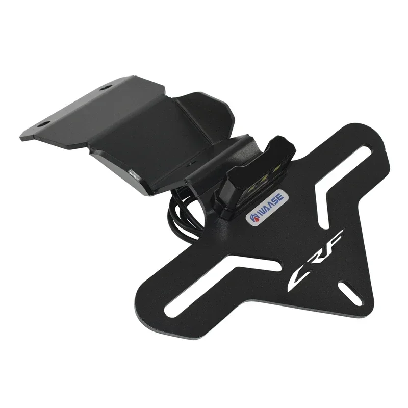 Motorbike Rear Registration Bracket Tail Tidy License Plate Holder Frame LED light For Honda CRF300L CRF 300 L Rally -