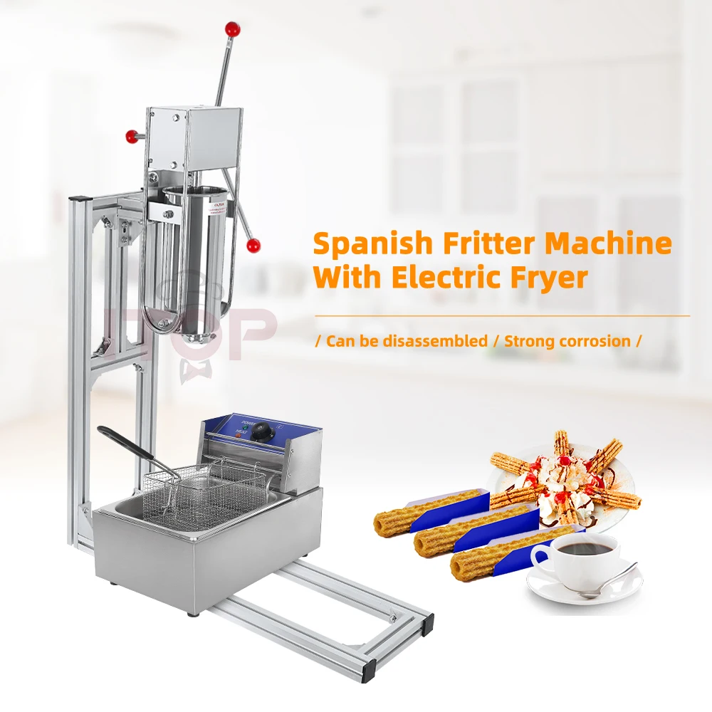 ITOP 5L Spanish Churros Maker HOUUROE Kinnerberry/Jizzy Fruit/Latin Fruit Machine Manual Churros Filler