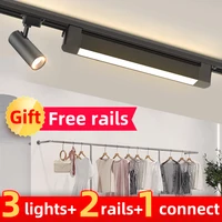 Full Set Track Light LED Ceiling Lamp 85-265V Spot Led Track Rail Lighting Fixture Clothing Shop Home Spotlight Rail Floodlight 1