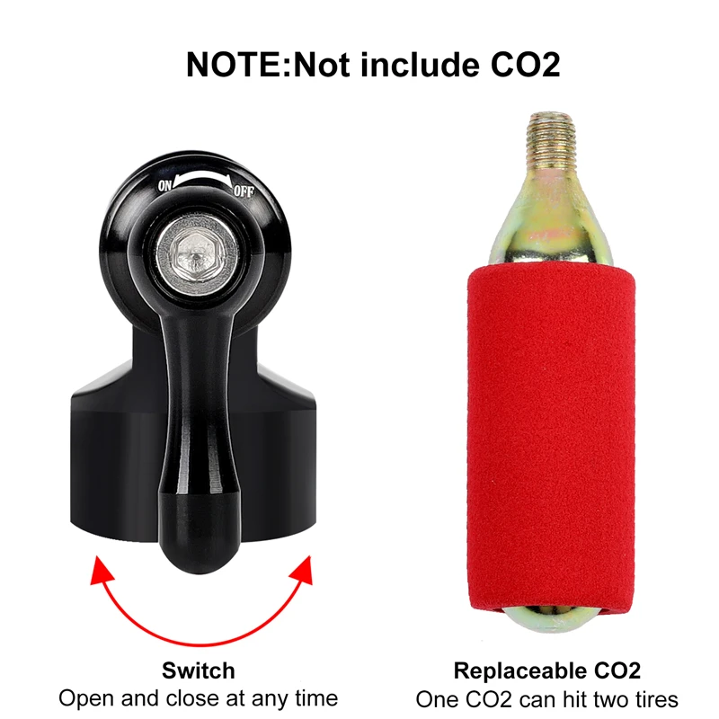 WEST BIKING-Mini pompe à CO2 pour vélo, gonfleur portable WEST BIKING-Mini pompe à CO2 pour vélo, gonfleur portable