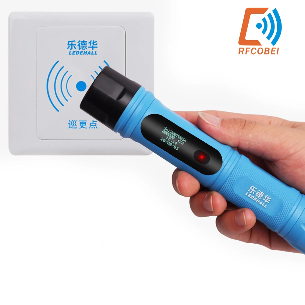 LEDEHALL LT68-2 RFID Guard Tour Patrol System/Security Patrol Wand,Guard Tour Device with LED light +10 tags