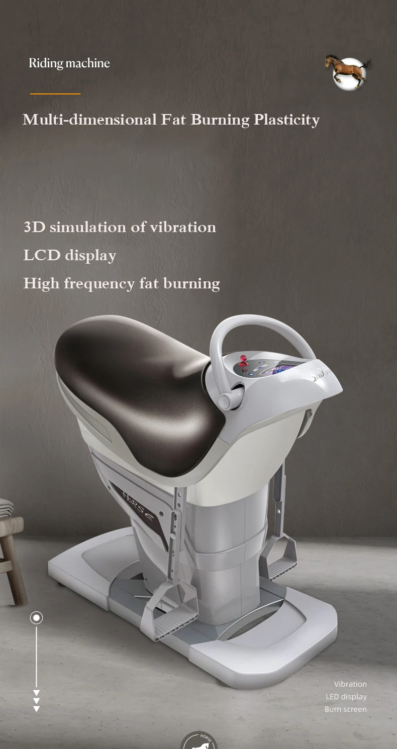 MIYAUP New Pattern Lazy Person Electric Fitness Horse Riding Machine, Fast Loose Weight, European Free 0 Vat