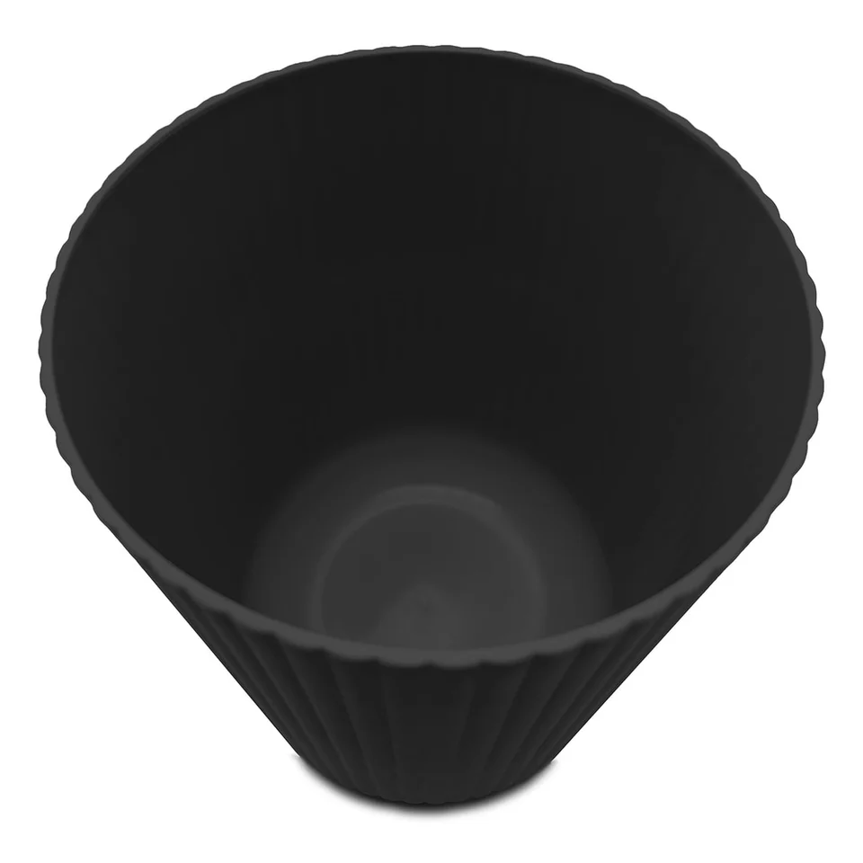 Durable 64 Gallon Ribbed Plastic Trash Can