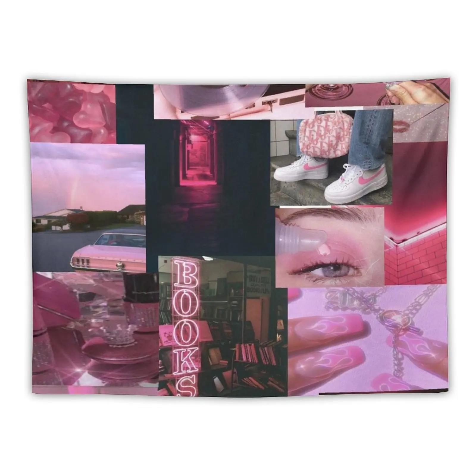 

Pink Vibes/Aesthetic Tapestry Wall Hanging Tapestry Aesthetic Room Decorations