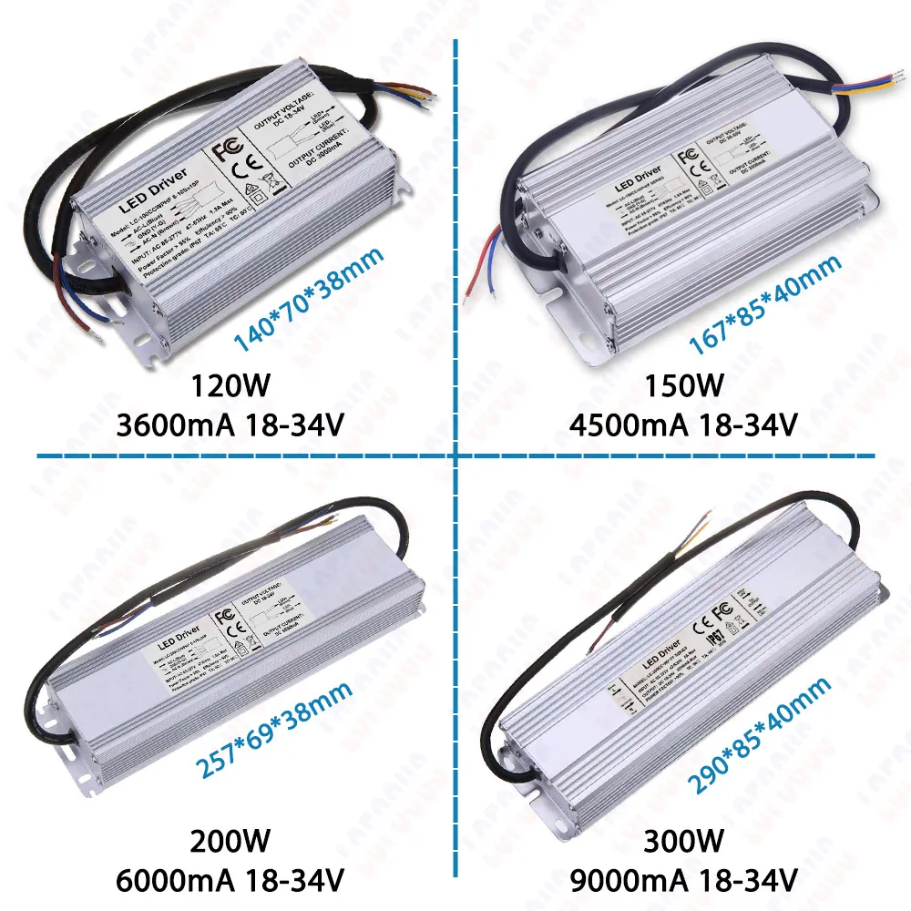 Corrente constante LED Driver Impermeável IP67 10W