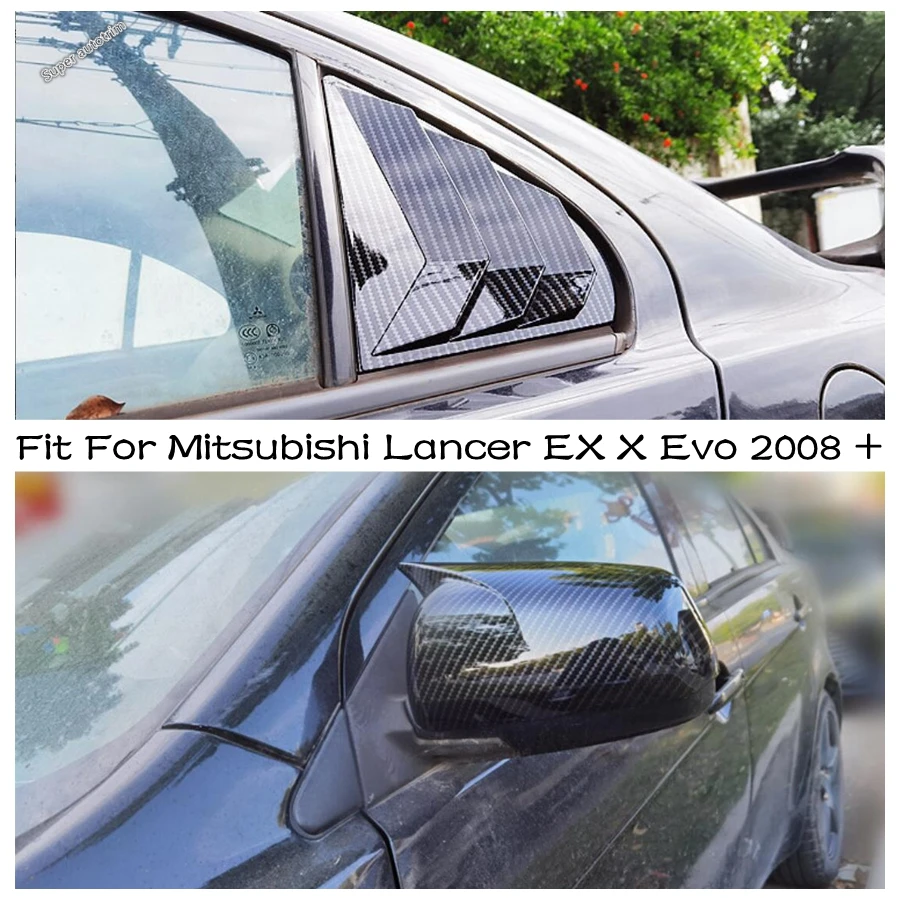 

Rear Window Side Vent Shutter Louver Cover Trim Rearview Mirror Shell Fit For Mitsubishi Lancer EX X Evo 2008 - 2018 Accessories