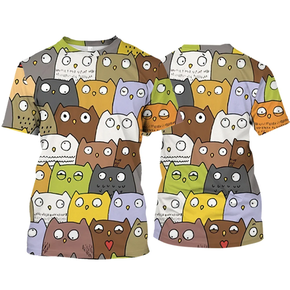 

2024 Men's T-Shirt Cute Anime Print 3D Men's Short Sleeve Oversized Men's T-Shirt Streetwear Fashion Streetwear