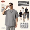ZODF 2025 Men Summer Heavy Weight Washed 330gsm Cotton T-shirt Unisex High Street Distressed Holes Oversized T Shirts Tee HY0984 1