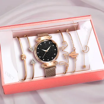 Women Watch Bracelet Luxury Diamond Rose Gold Ladies Wrist Watch Magnetic Women Bracelet Watch for Female Clock Relogio Feminino 1