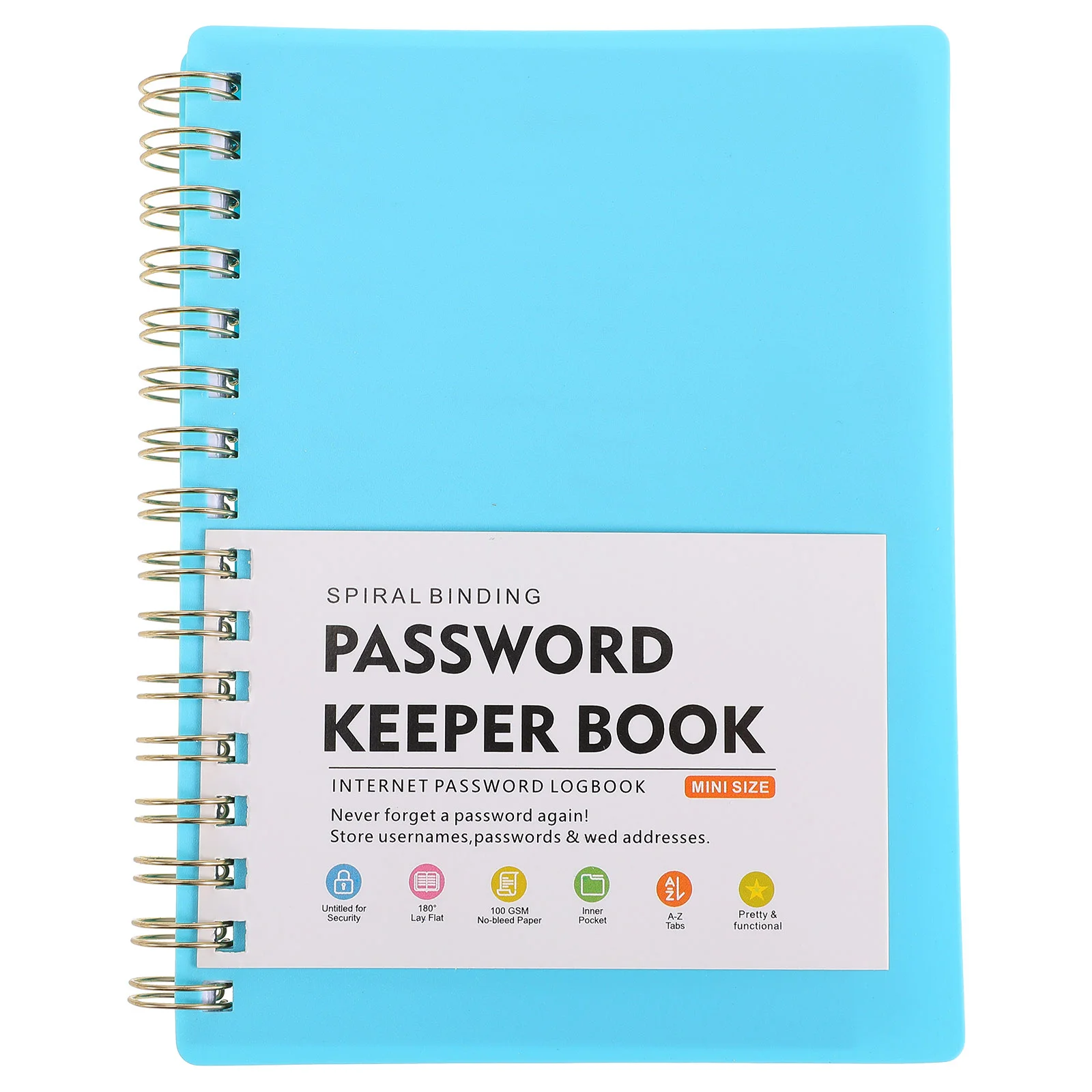 Password Book Large Address Books for Seniors Internet with Alphabetical Tabs Blue Sky Notebook Computer and Print