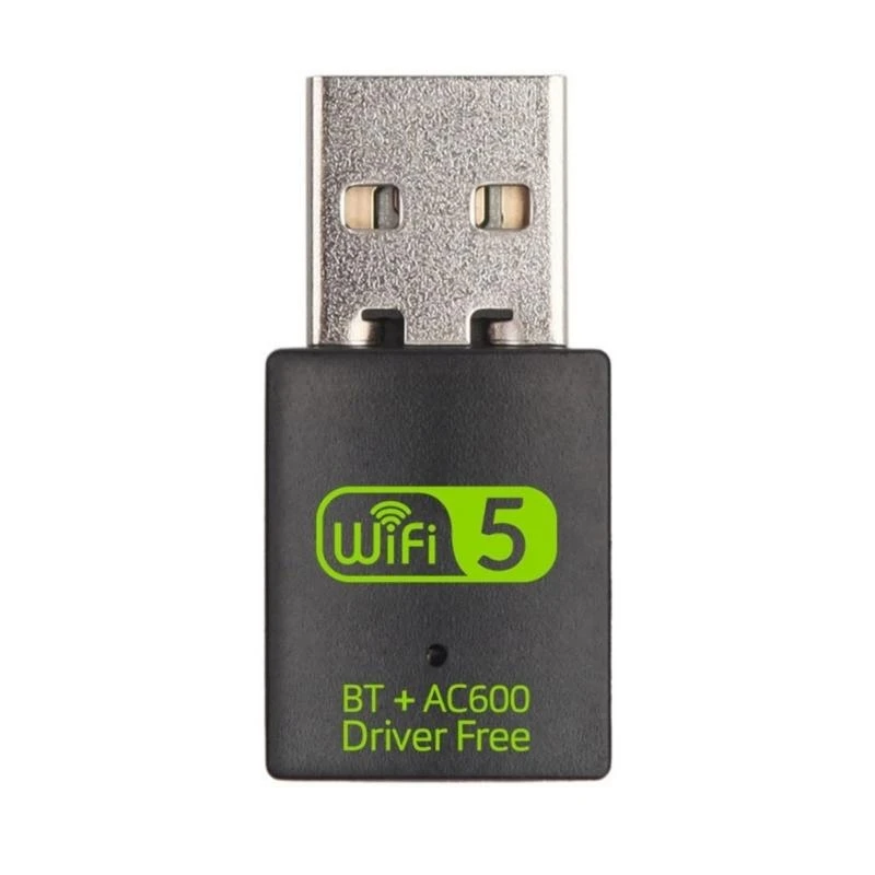고속 인터넷 어댑터 미니 USB WiFi 어댑터 컴퓨터 사용을 위한 600Mbps 더블 밴드 무선 인터넷 동글