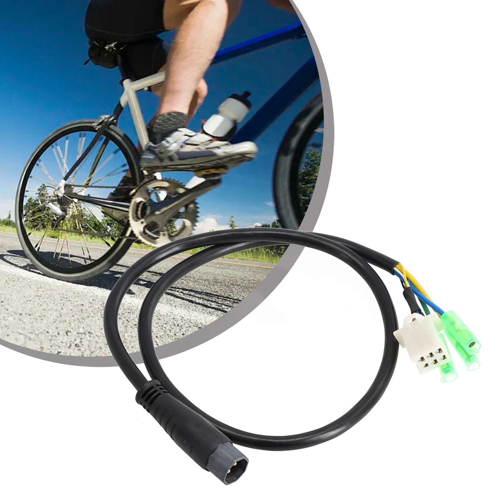 

9Pin Motor Cable EBike Electric Bicycle 11111111111111111111111111111111 Male Connector Black Adapter