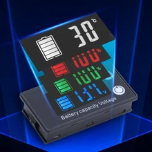 

Battery Charge Level Indicator DC 7-70V Lead Acid Lithium Battery Capacity Meter Test Display LED Tester Voltmeter